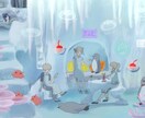 配信背景にも⭐︎絵本・癒し系のイラスト作成します 似顔絵、記念日、アイコン、挿絵、ヘッダーなど商用利用も可です イメージ4