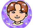 SNS用ポップで個性的なアイコン作成します 人と被らないポップで記憶に残る手描き風 イメージ5