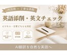 伝わる自然な英語へ添削します 【7月限定】レビュー獲得キャンペーン1000円 イメージ1