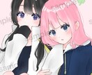 イラスト(夢絵、コテ同など)お描きします オリジナルキャラクター、推しなど… イメージ6