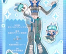 Vtuber・Vライバーキービジュアルを作ります ライバー向けのキービジュアルを安価で作成します イメージ3