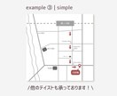 ナチュラルなデザインの地図を作成いたします 他のテイストもご相談ください♩ イメージ4