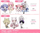 商用利用料込！可愛いミニキャラお描きします 商用利用料、二次利用料、表情3種込みの料金です イメージ2
