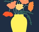 ポップでカラフルなイラスト描きます 線画、パステル、カラフル、植物、カフェ、人物 イメージ7