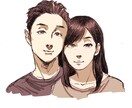 単色/フルカラーの似顔絵を提供します 可愛いイラストのまま似ている似顔絵が欲しい方に イメージ1
