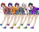 キャラクター立ち絵、イラスト描きます あなたのオリジナルキャラを形にします イメージ6