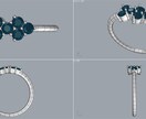 ジュエリーCADデザイン製作承ります ジュエリーCAD製作お困りでしょうか？ イメージ1