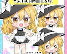 配信サムネ、立ち絵、アイコンに！ミニキャラ描きます ―差分、アニメ、背景…多彩なオプションで理想をかたちに！ イメージ9