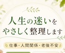 人生の迷いをやさしく整理します 不安・仕事・人間関係の悩みまずは言葉にしてみましょう イメージ1