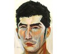 本格的な油彩画の肖像画を描きます 本物の絵の具と筆で描きます。筆後が残るアートな作風です。 イメージ5