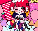 ポップでカワイイ。イラスト制作したします ☆SNSアイコンなどご要望に合わせて！！ イメージ2