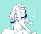 最短納品即日✎シンプルな女の子のアイコン描きます シンプルなのにかわいい♡貴方だけのアイコンを描きます！ イメージ4