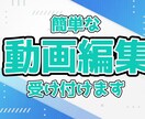簡単な編集作業をおこないます あなたの手間を代わりに請け負います イメージ1