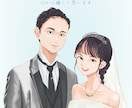 結婚式のウェルカムボード描きます ドレスの衣装合わせの写真で描けます！ イメージ1