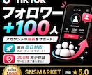 TikTok フォロワー 100人増やします TikTokフォロワー＋100人！アカウント成長をサポート イメージ1