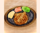 ゆるくてかわいい食べ物イラストを描きます お気に入りの食べ物を、あなただけの特別な一枚に イメージ9