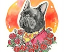 愛犬のイラストオーダー＊似顔絵描きます 原画データ無料お渡し・原画発送料無料 イメージ8
