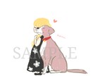 商用利用可！素朴で優しいイラストお描きします 『癒やし系』女の子や動物のほんわか素朴で可愛い絵が好きな方へ イメージ8