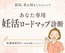 あなた専用の妊活ロードマップを診断します 心・身体・治療歴から、今のあなたに必要な一歩を整理 イメージ1