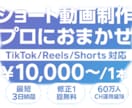 TikTok/Reels/Shorts制作します 登録者60万人チャンネル運用経験のプロが編集 イメージ1