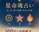 星命魂占い⭐️総合ミニ鑑定します 魂の称号が導く人生の物語。星命魂占いで運命を紐解く イメージ1