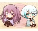 かわいいデフォルメ･SDイラストお描きします 1枚絵･アイコン･歌ってみた･グッズ用など！ イメージ1
