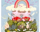 絵本のようなアナログ装画/挿絵/イラスト制作します 絵本のような物語のある世界観を大切に制作します イメージ1