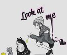 モノクロ・グレー系のイラストを提供します ☆おしゃれ感あるオリジナルなイラストを♫用途自由 イメージ4