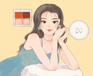 NY美大生がおしゃれなアイコン/イラストを描きます 好きな自分のファッションやメイクをイラスト化して記録する♡ イメージ8
