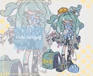 デフォルメ全身キャラクターイラストかきます ミニキャラ/グッズ/アクスタ/vtuber/カートゥーン イメージ2