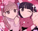キラキラかわいいキャラクターイラスト作成します あなただけのキャラクターイラストを描きます⋆˙⟡ イメージ2
