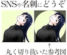 首を痛めそうな角度の似顔絵描きます 特別な角度が重要な方向け。SNSアイコンや名刺に。 イメージ3