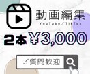 お急ぎ可！ショート動画、編集します ２本（１分動画）３０００円でお任せ下さい！ヒアリング重視！ イメージ1