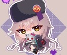 ミニキャラ(ちびキャラ)イラスト描きます シンプル塗りのキラキラとした瞳で描きます！ イメージ4