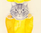 かわいい猫の絵を描きます 猫が大好きな方、思い出のペットをやさしいタッチで イメージ2