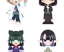 正面のデフォルメイラストをお描きします キャラクターシート、グッズ等にどうぞ イメージ2