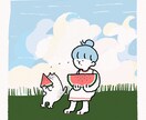 お好きな動物と食べ物のイラスト描きます お好きな動物と食べ物を組み合わせたイラストを描きます イメージ4
