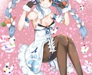 イラスト作成します vtuberやオリキャラ、2次創作などの2Dイラストデザイン イメージ3