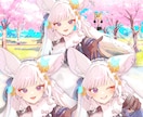 歌ってみたMV・一枚絵・グッズイラストを制作します リピート多数！丁寧なやり取りで初めての方も安心です イメージ3