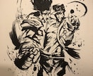 マッキーペンアートを描いてます 水墨画の様なイラストをマッキーペンで描いております。 イメージ7