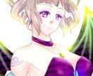 SNS用アイコンイラスト描きます キラキラと透明感ある人物イラストをカラーでお描きします イメージ3