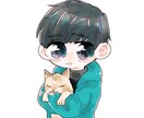 ミニキャラでのアイコン作成をします お目目くりくりのかわいいミニキャラであなただけのアイコン作成 イメージ3
