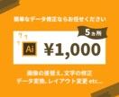 イラストレーター簡単な修正承ります 簡単な修正ならお任せください！！ イメージ1