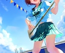 あなたがイメージする世界をイラストにします 背景ありの一枚絵、キャラクターデザインも対応 イメージ3
