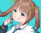 パッと明るいアニメ風⭐︎イラスト描きます くっきりかわいい目立つアイコンに！ イメージ4
