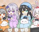 お試し価格(7月末まで)で可愛いイラスト描きます SNSやvtuberの活動に合う上半身のイラストをご提供 イメージ3