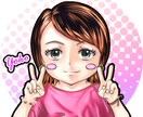 可愛いデフォルメイラスト描きます SNSで使えるアイコンを作成します☆ イメージ10