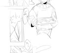 モノクロ・グレスケ漫画描きます 1pからどうぞ！！広告用、BL、NLなども〇 イメージ5