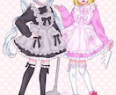 カワイイお洋服を着た女の子/男の子の絵を描きます 病みかわいいイラストで可愛いお洋服を見立てます! イメージ4