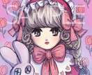 SNSアイコン作成します 自分だけのかわいいイラスト作成⋆͛♡⋆͛ イメージ1